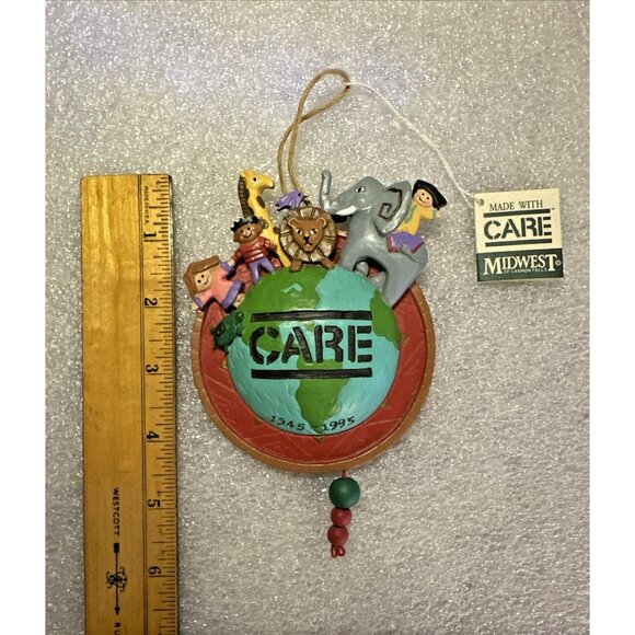 Midwest Cannon Falls CARE 1995 Christmas Ornament 50th Anniversary NEW WITH TAGS - Picture 3 of 6